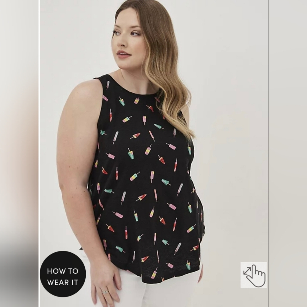 Torrid 6x Popsicle Colorful Heritage Slub Crewneck Shirt - Picture 4 of 13